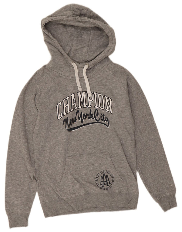 Damska bluza z kapturem Champion New York City Graphic UK 10 Small Grey