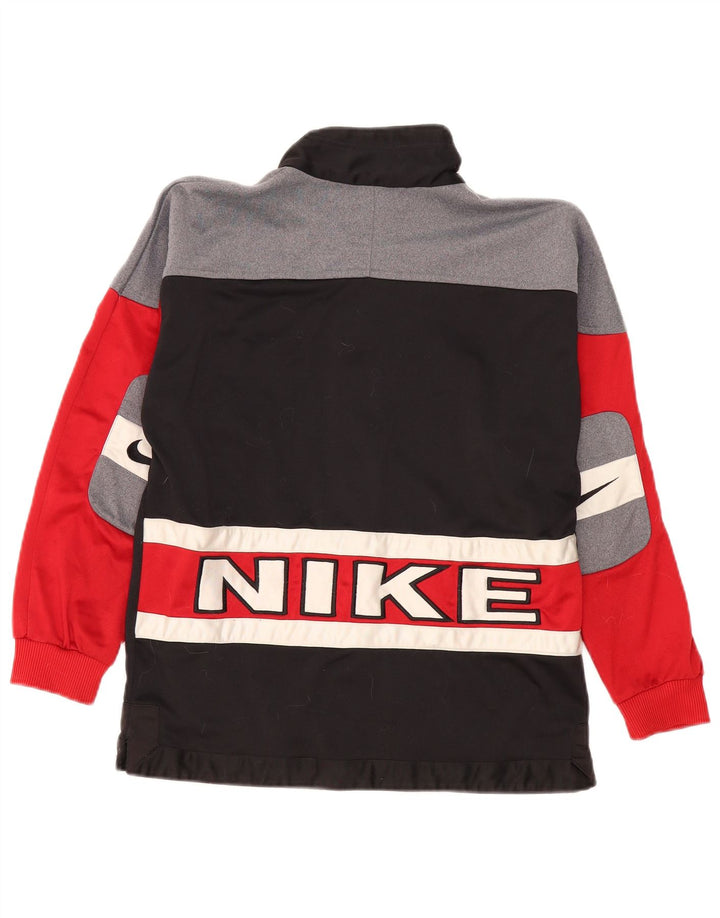 Chłopięca kurtka dresowa Nike Graphic na 12-13 lat, duża, czarna, z blokami kolorów
