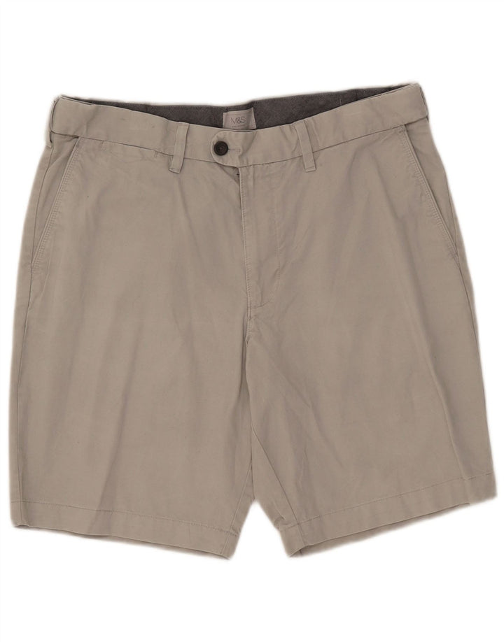Męskie spodenki Chino Marks & Spencer W36, duże, szare, bawełniane