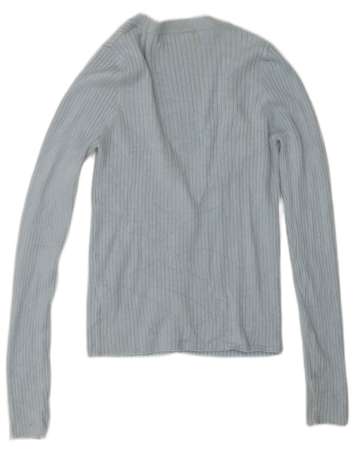 Sweter damski Zara Cardigan UK 12 Średni niebieski sztuczny jedwab