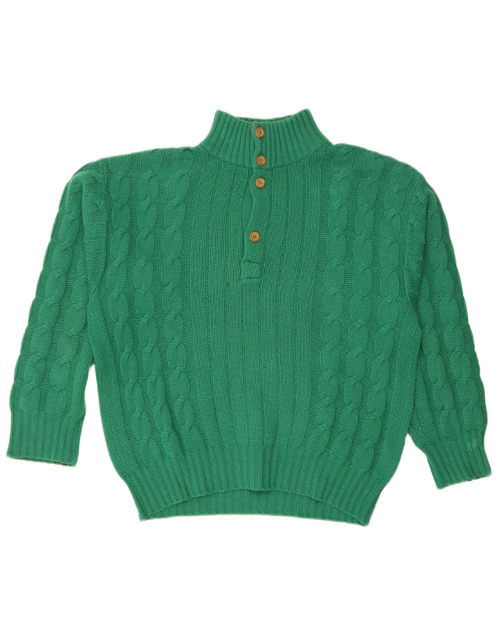 Męski sweter zapinany na guziki Malo XL, zielony kaszmir