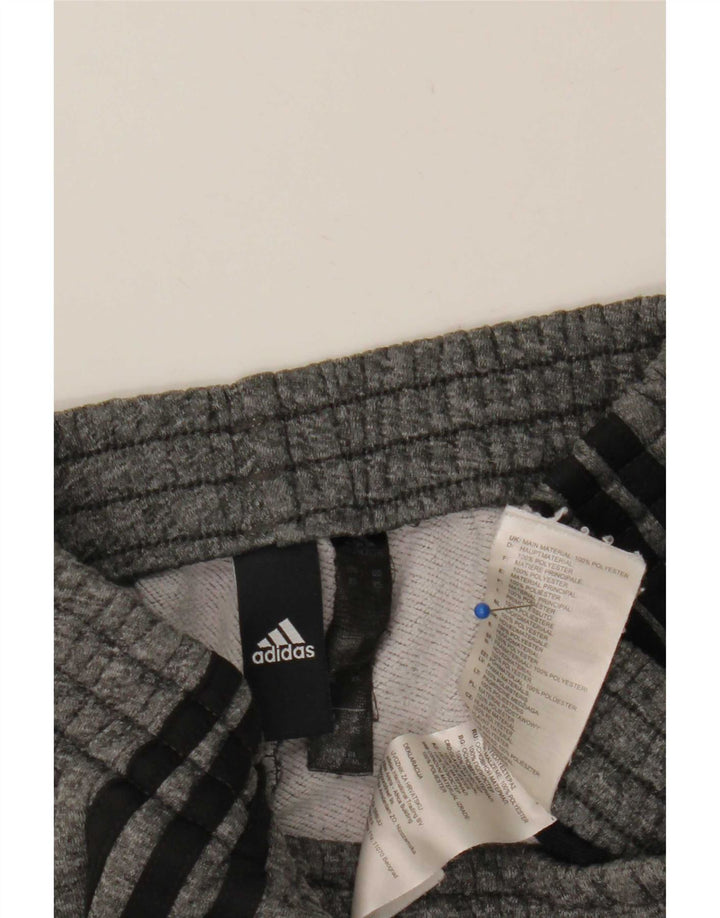 Męskie spodnie dresowe Adidas XS Szary poliester z blokami kolorów