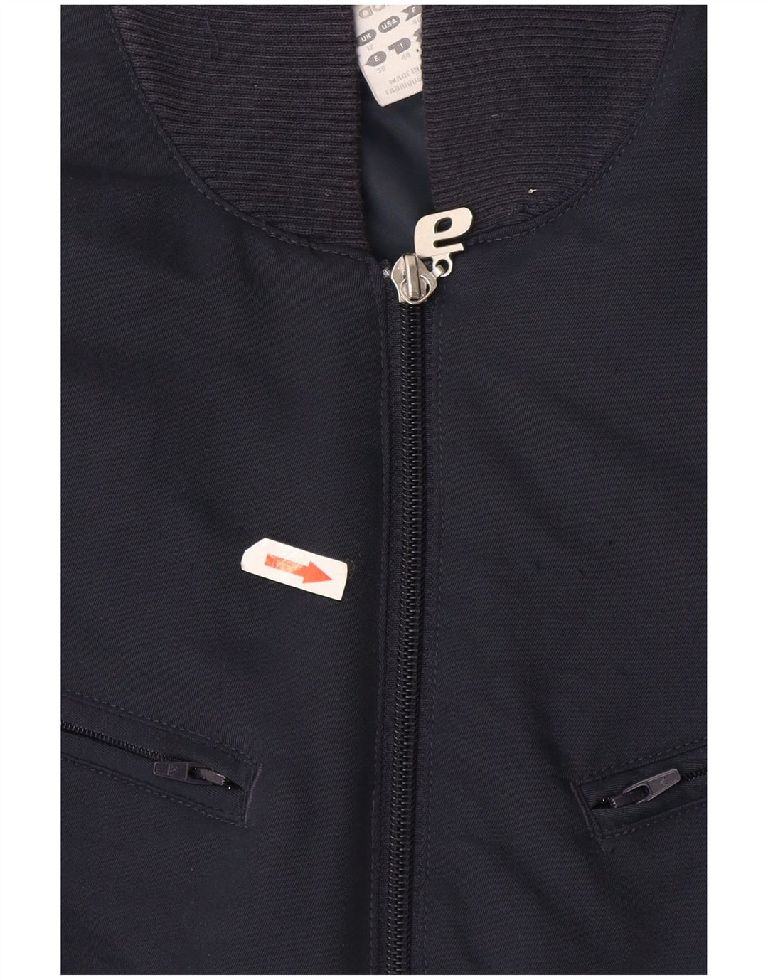 Damska kurtka bomber Adidas Graphic UK 12, średni granatowy poliester