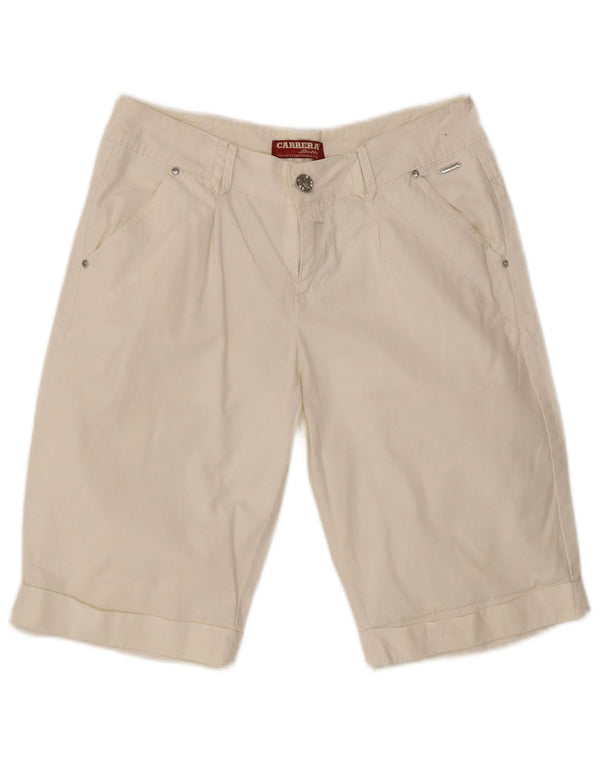 Damskie bermudy Chino Carrera Medium W30 Off White Cotton