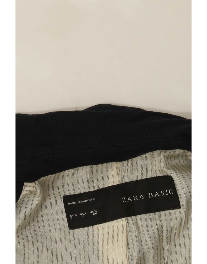 Zara damska marynarka zapinana na 1 guzik UK 10, mała granatowa