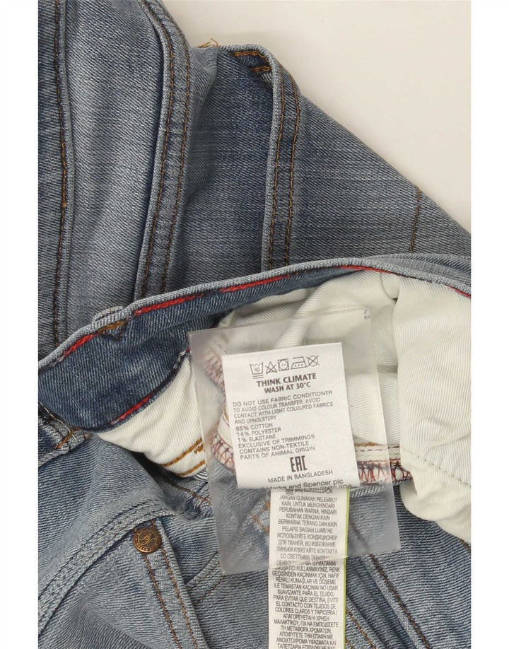 Marks & Spencer Męskie jeansy slim W34 L31 Niebieskie bawełniane