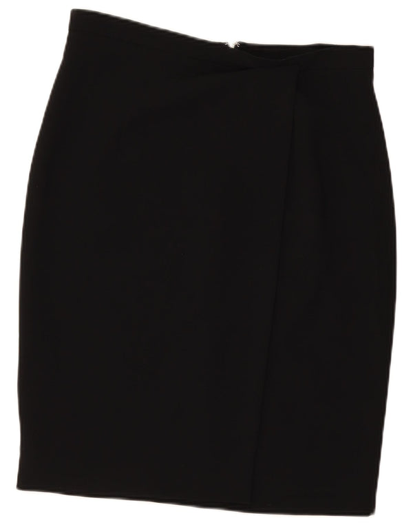 Damska spódnica ołówkowa Max Mara UK 12 Medium W31 Czarny Acetat