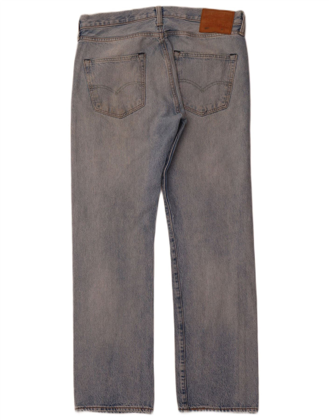 Męskie jeansy LEVI'S 501 Straight W32 L30 Niebieskie bawełniane