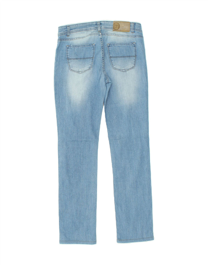 TRUSSARDI Womens Slim Jeans W28 L31 Blue Cotton Vintage Trussardi and Second-Hand Trussardi from Messina Hembry 