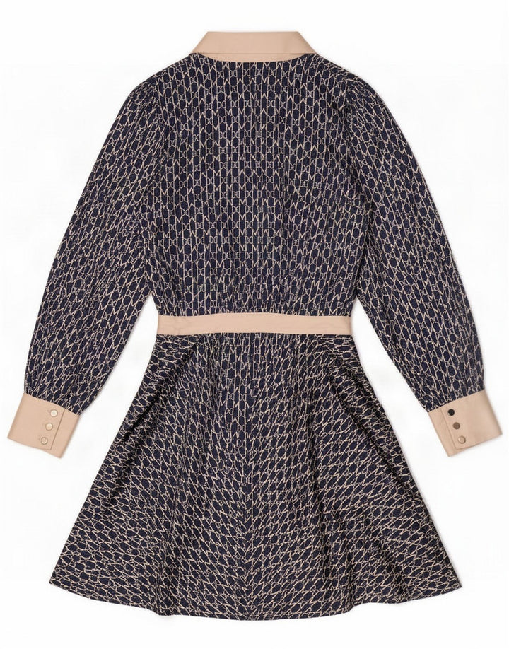 Guess By Marciano Damska sukienka o linii A z abstrakcyjnym wzorem US 6 Średni granatowy