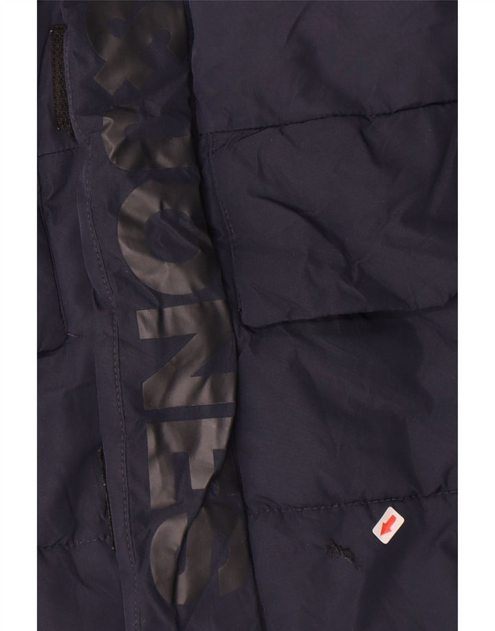 Kurtka chłopięca z kapturem i grafiką Jack & Jones, 11-12 lat, granatowa