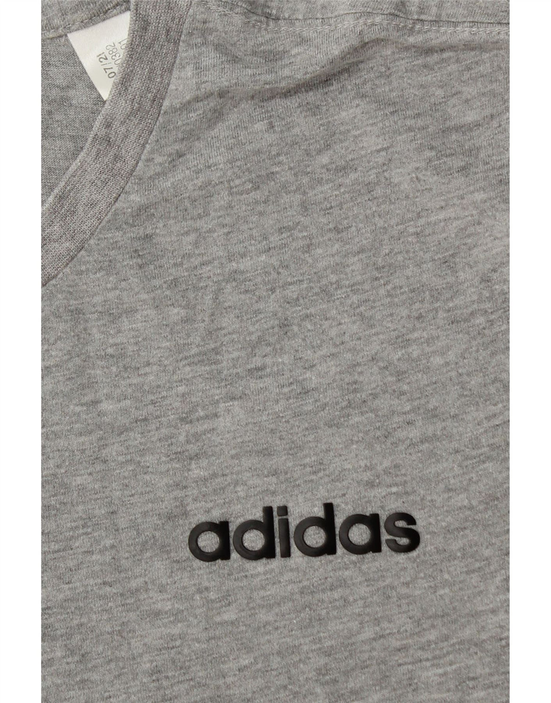 T-shirt męski ADIDAS, mały, szary, bawełniany
