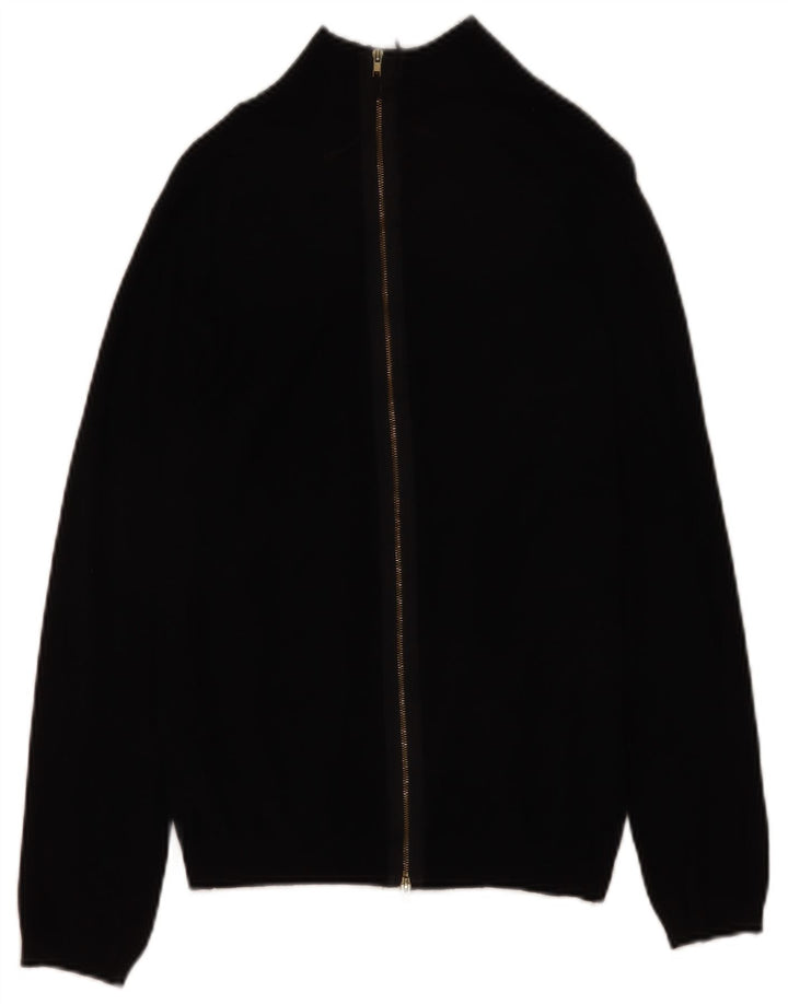 Sweter damski Zara Cardigan UK 14 Large, czarna wiskoza