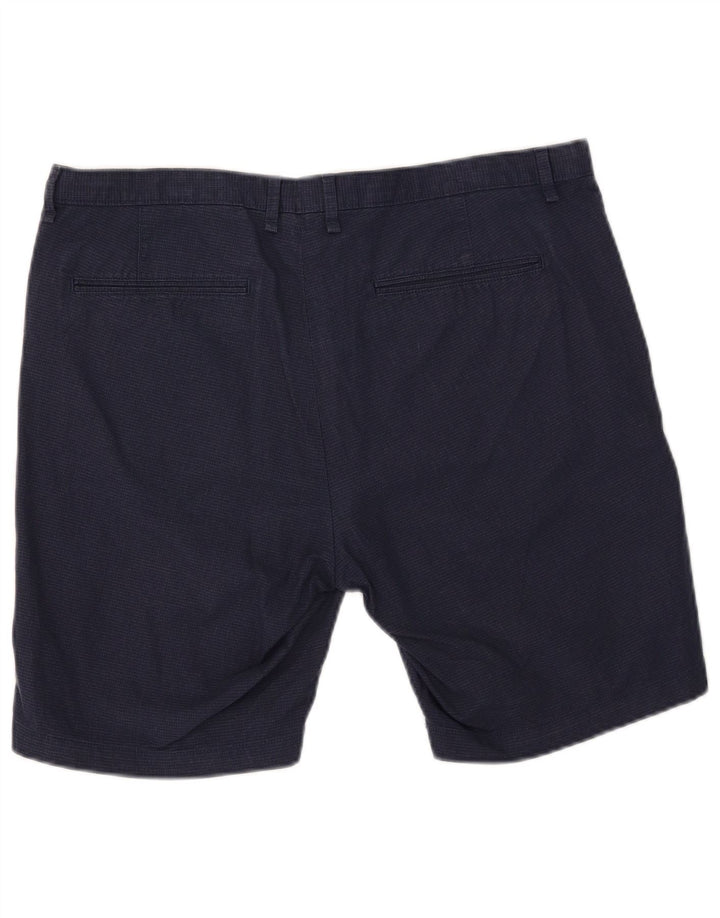 Męskie spodenki chino Calvin Klein W36 w dużą granatową kratkę