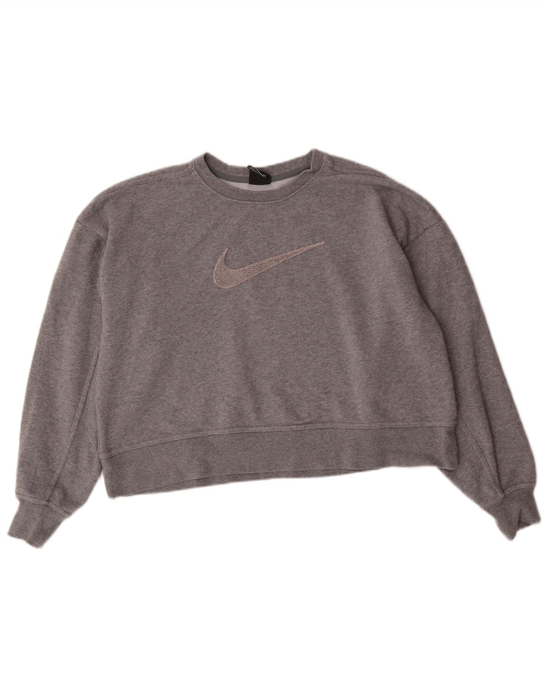 Damska bluza dresowa Nike Dri Fit Graphic Oversize UK 10, mała szara