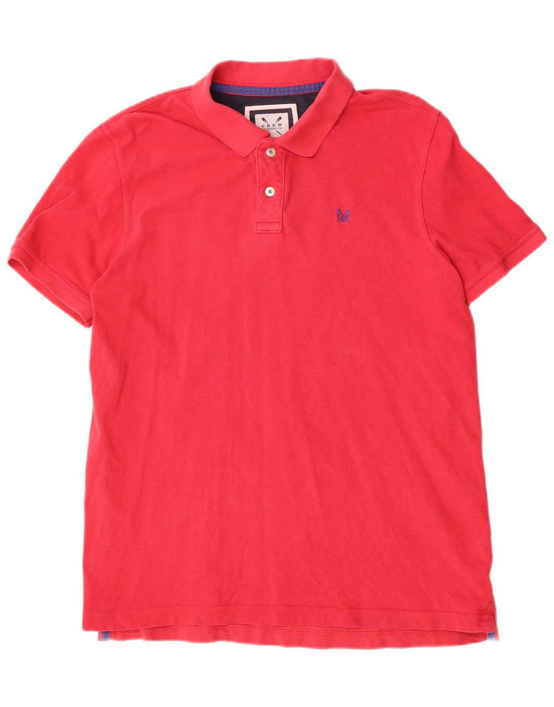 Crew Clothing Męska koszulka polo, duża, czerwona, bawełniana