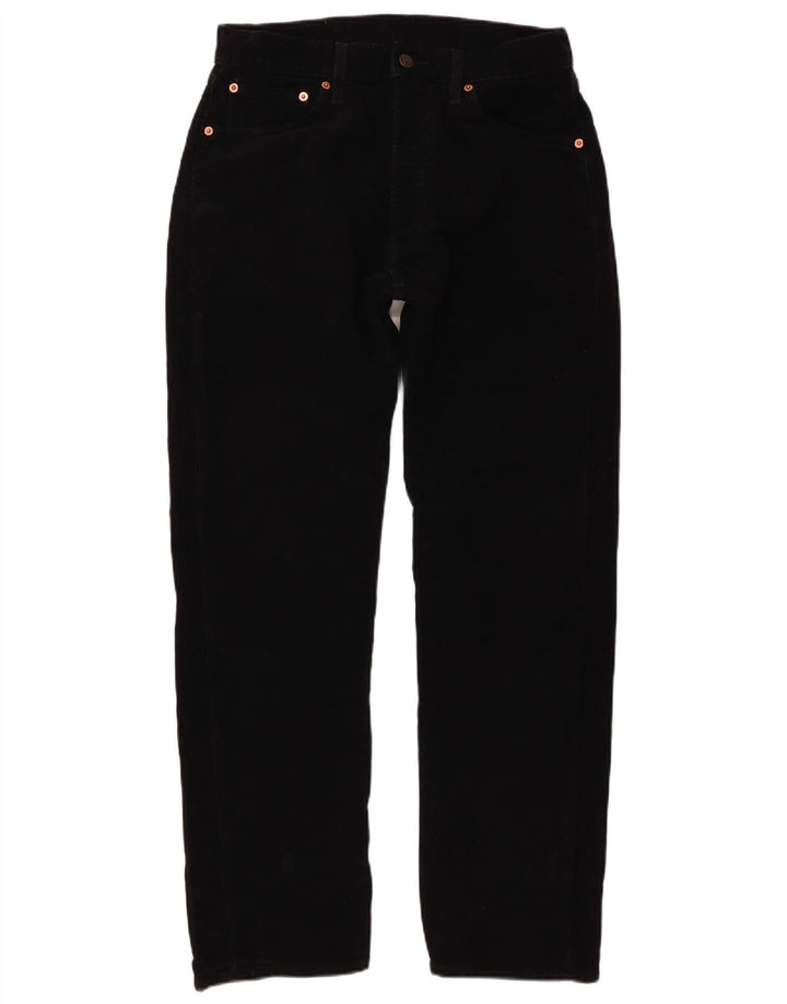 Męskie dżinsy Levi's 551 Straight W32 L30 Czarna bawełna