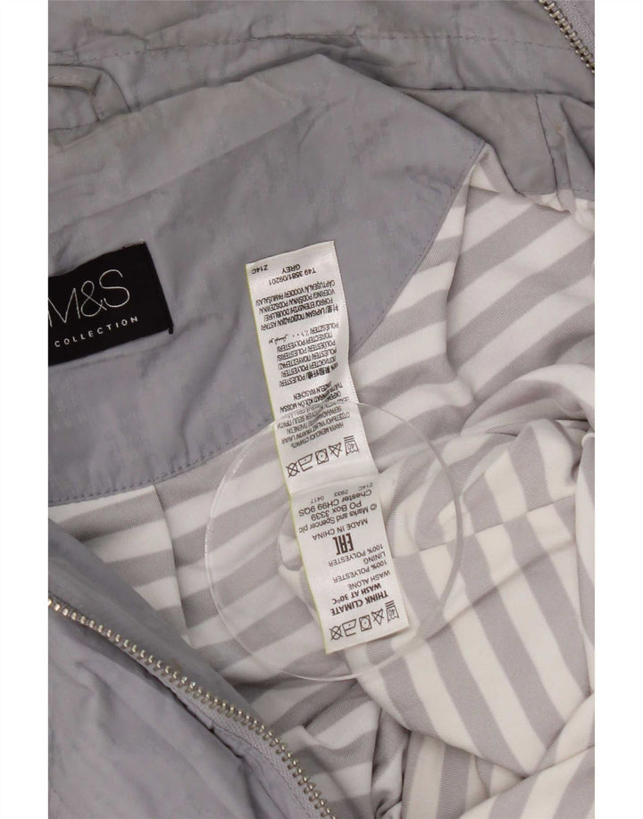 Damska kurtka z kapturem Marks & Spencer UK 18 XL, szary poliester