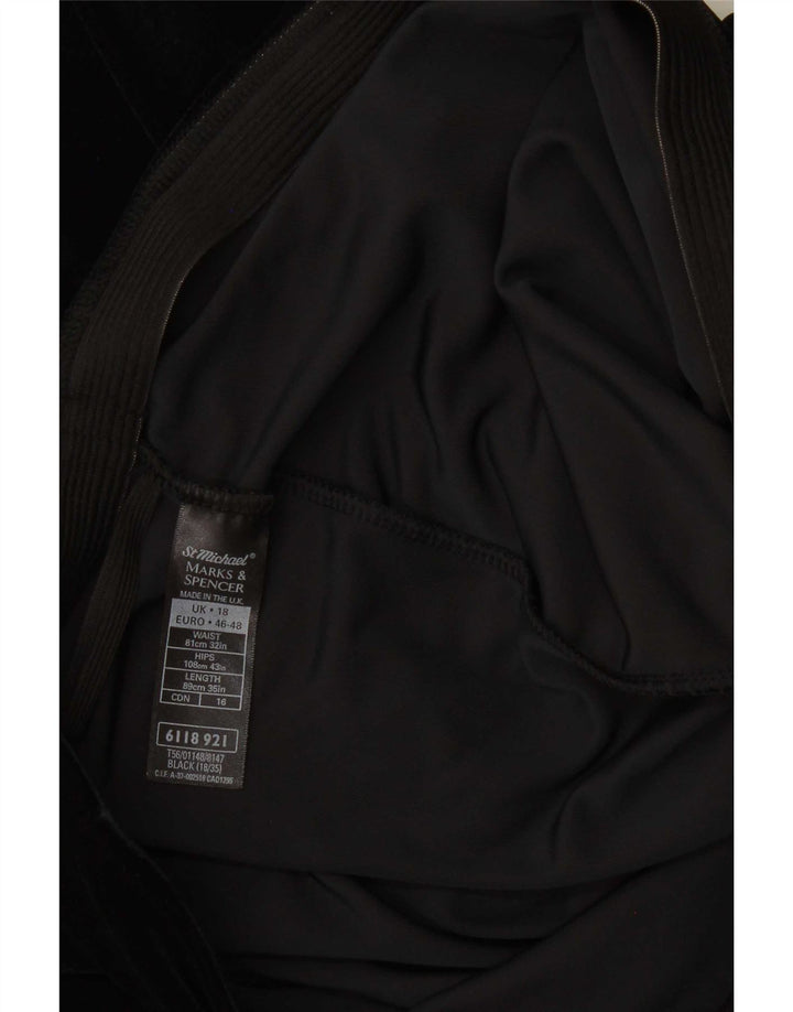 Marks & Spencer Damska spódnica maxi UK 18 XL W34 Czarny poliester