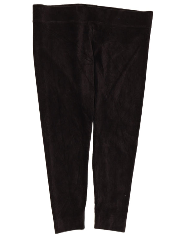 Marks & Spencer Damskie sztruksowe legginsy UK 20 2XL, czarne, bawełniane
