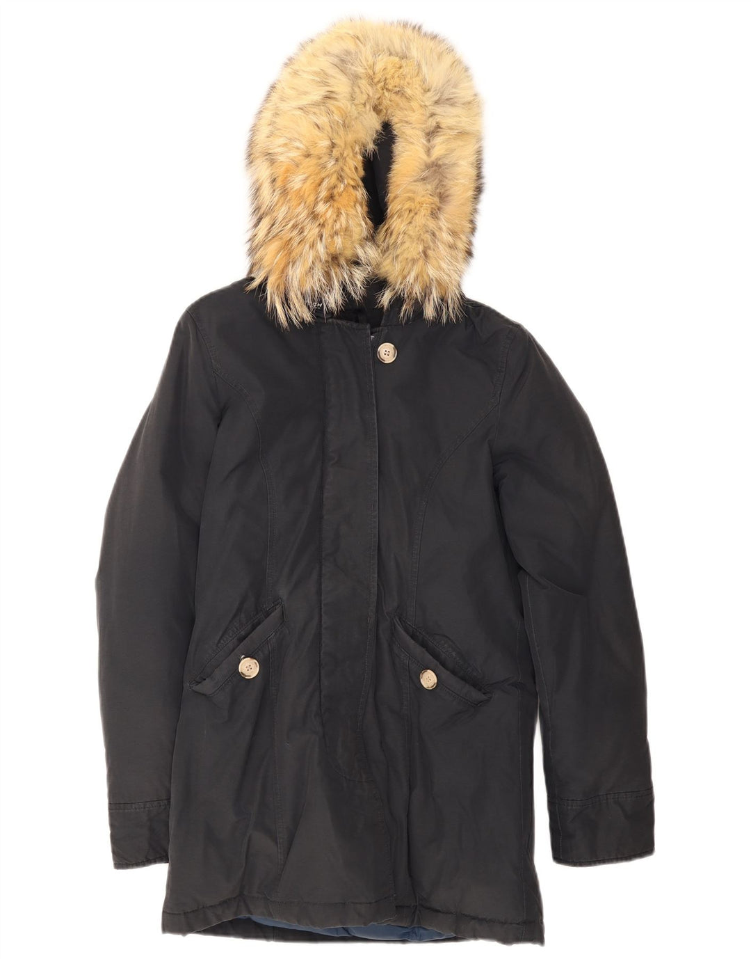 Damska kurtka parka z kapturem Woolrich UK 6 XS granatowa