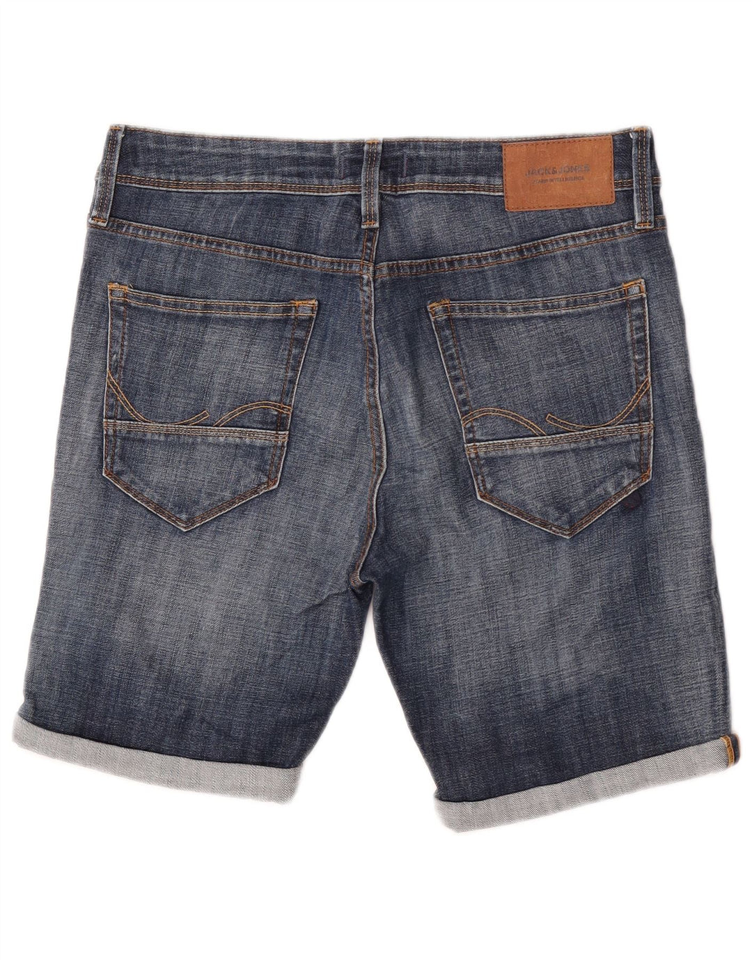 Męskie spodenki jeansowe Jack & Jones, średnie W32, niebieskie, bawełniane