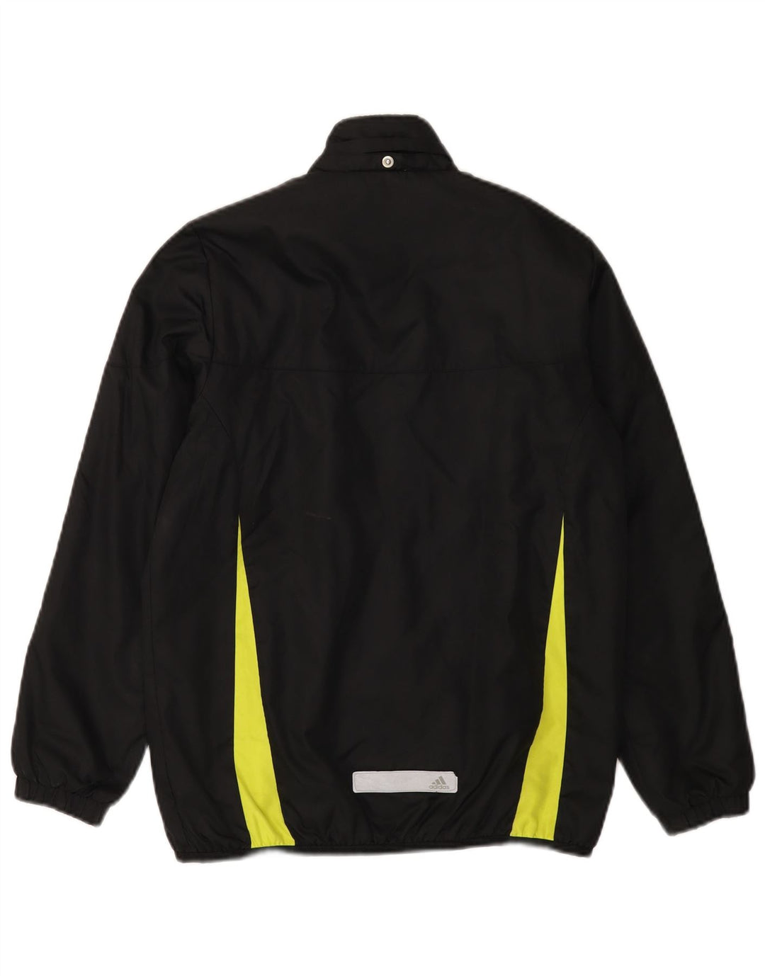 Chłopięca kurtka dresowa ADIDAS 11-12 lat, czarny nylon z blokami kolorów