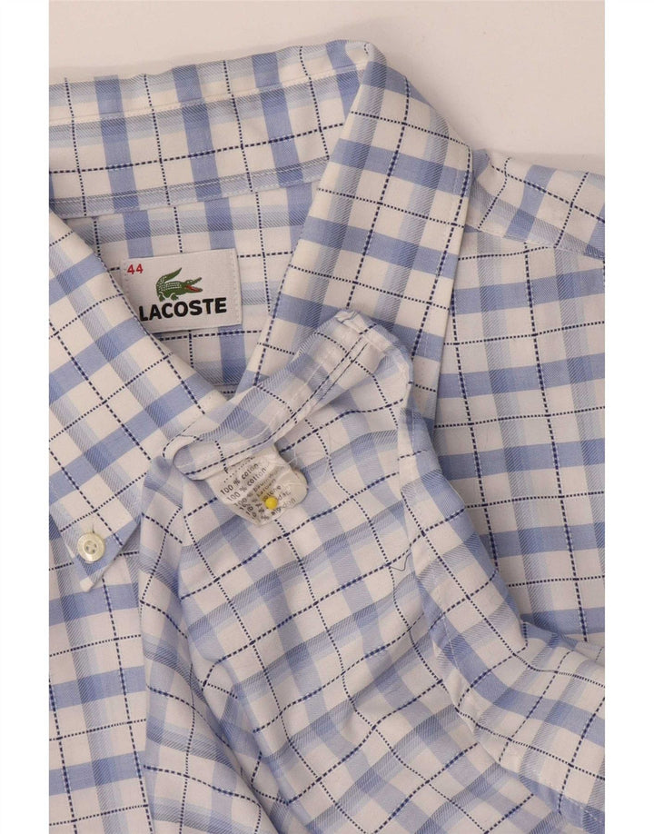 Koszula męska Lacoste, rozmiar 44, bawełniana niebieska kratka