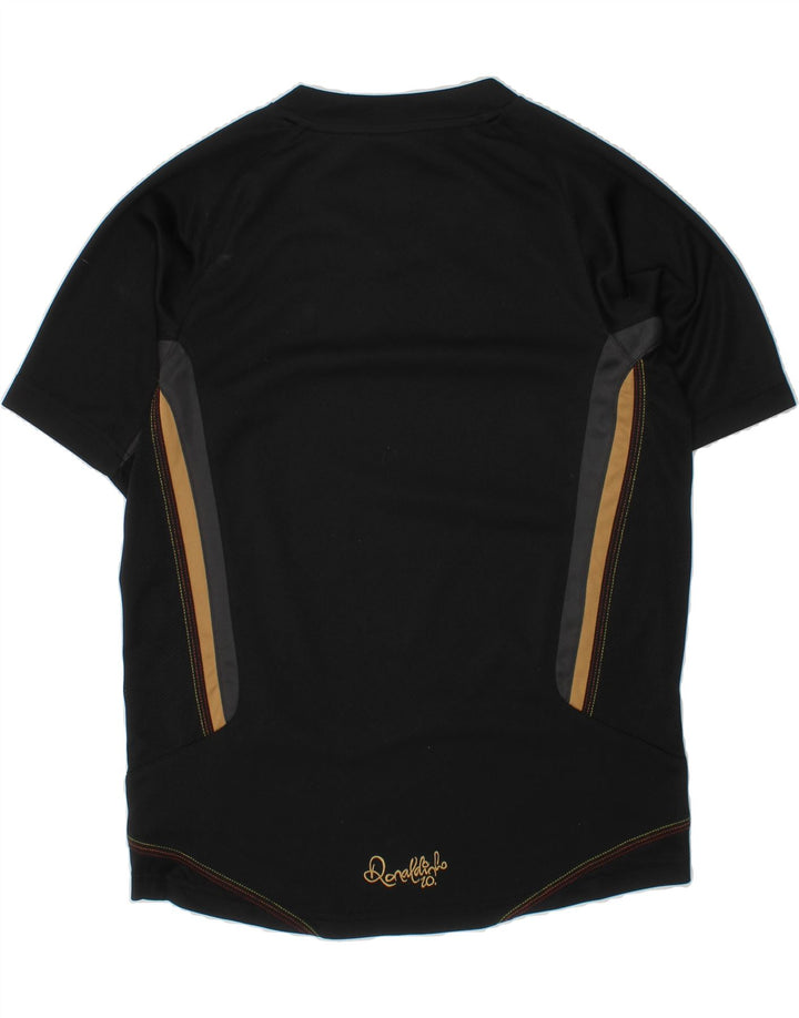 NIKE Boys T-Shirt Top 10-11 Years Medium Black Polyester Vintage Nike and Second-Hand Nike from Messina Hembry 