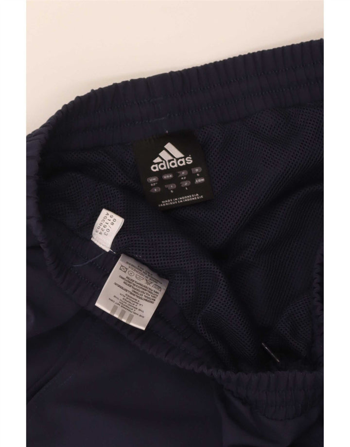 Męskie spodenki sportowe Adidas, średni granatowy, poliester z blokami kolorów