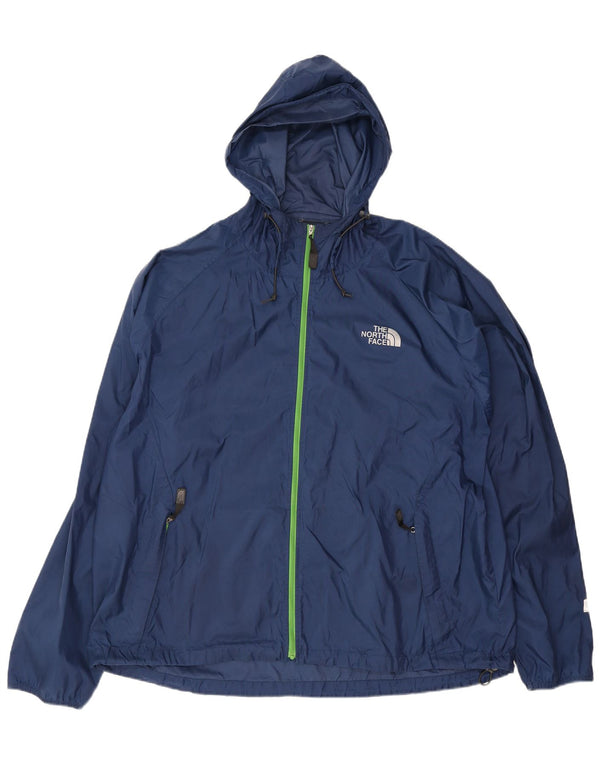 Męska kurtka przeciwdeszczowa z kapturem The North Face UK 44 2XL Granatowy nylon