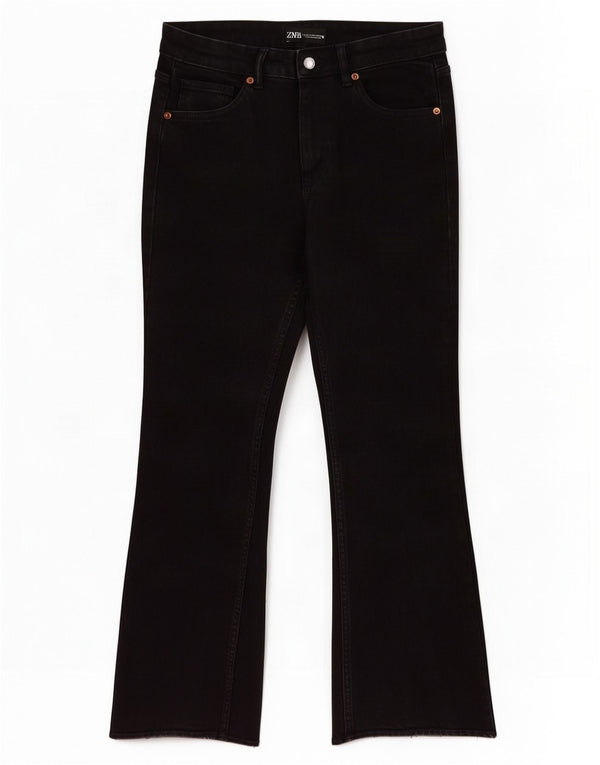 Damskie jeansy Bootcut Zara EU 38 Small W28 L26 Czarna bawełna