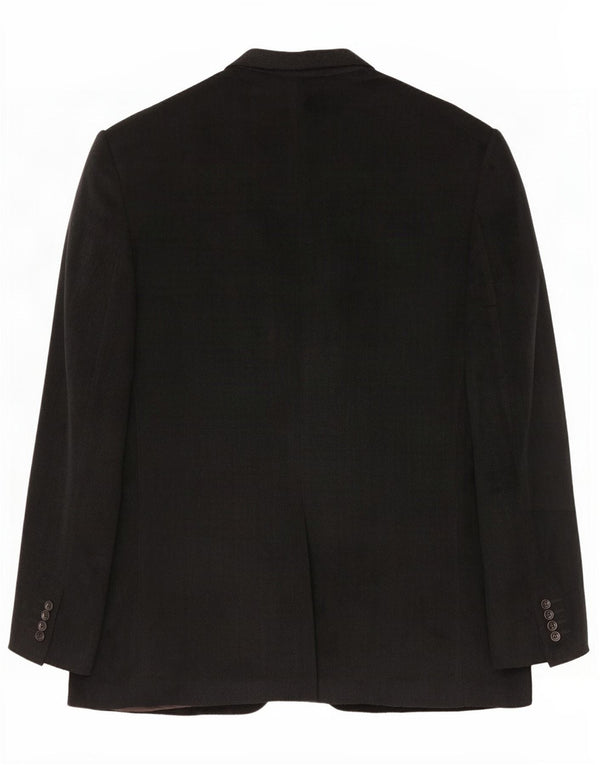 Trussardi Mens 3 Button Blazer Jacket IT 54 2XL Grey Virgin Wool