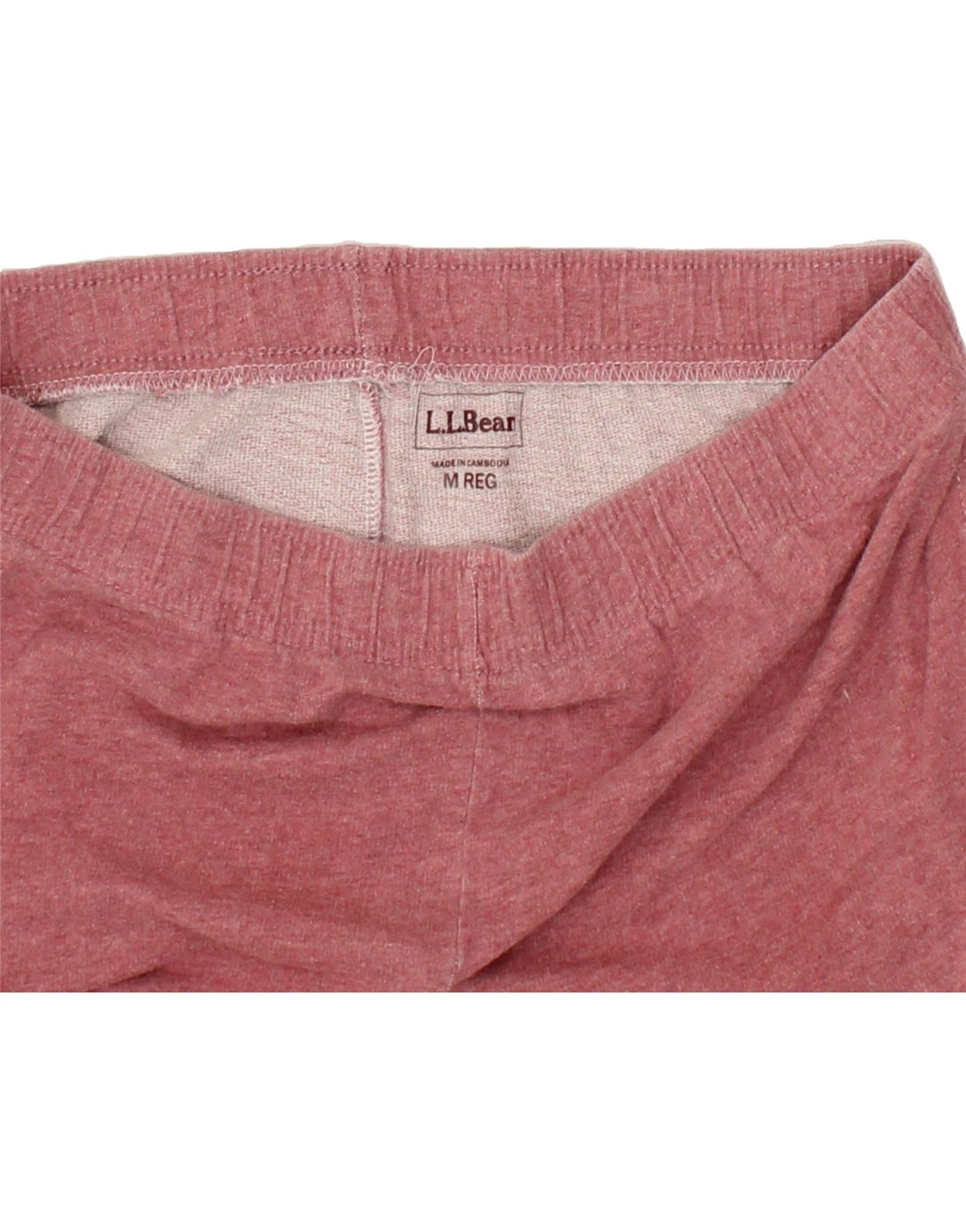 L.L.BEAN Mens Capri Tracksuit Trousers Joggers Medium Pink Cotton Vintage L.L.Bean and Second-Hand L.L.Bean from Messina Hembry 