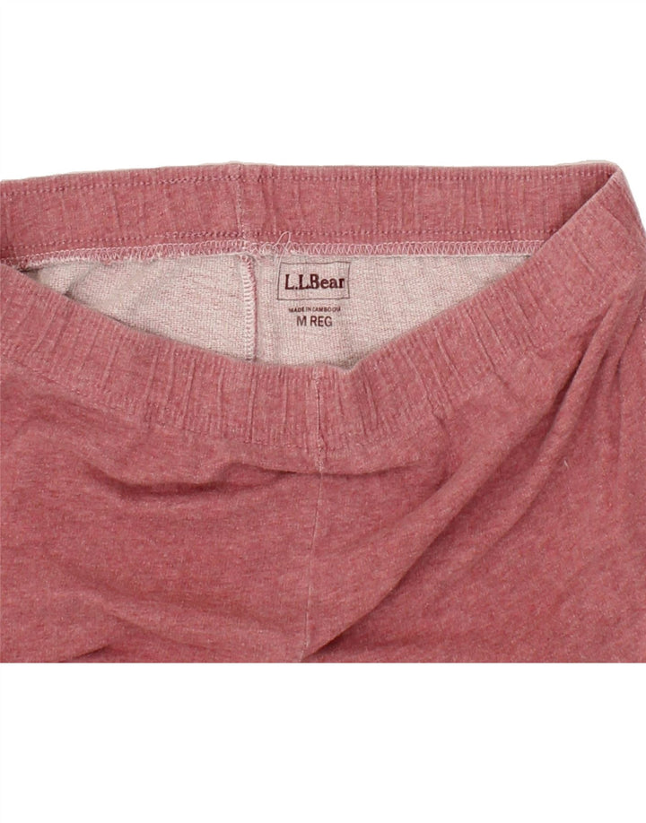 L.L.BEAN Mens Capri Tracksuit Trousers Joggers Medium Pink Cotton Vintage L.L.Bean and Second-Hand L.L.Bean from Messina Hembry 
