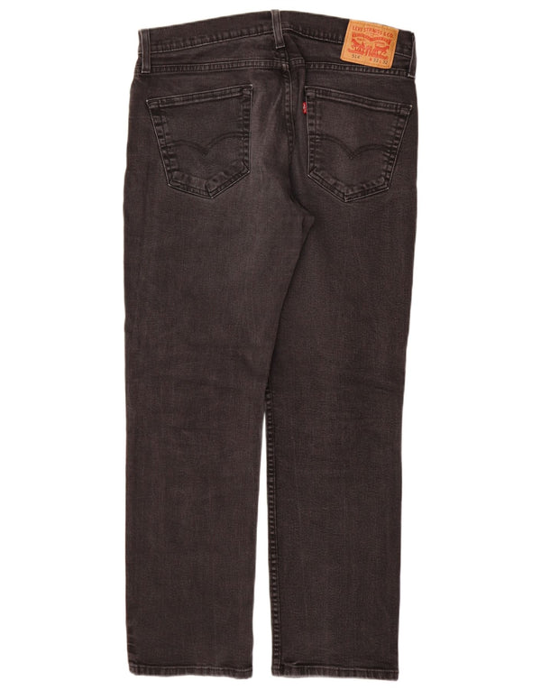 Męskie dżinsy LEVI'S 514 Straight W33 L30 Czarna bawełna