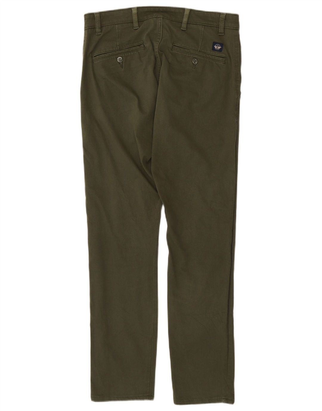DOCKERS Męskie spodnie Chino w kolorze khaki W30 L32 Zielona bawełna