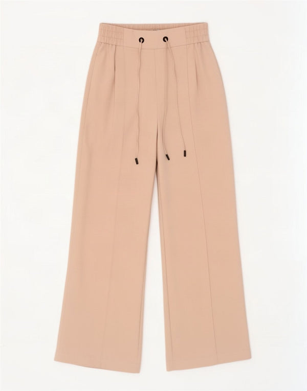 Damskie spodnie codzienne z szerokimi nogawkami Topshop UK 10 Small W27 L29 Beżowy poliester