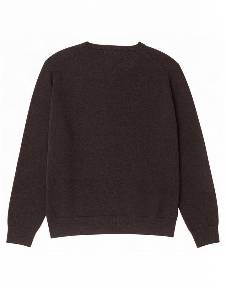 Marks & Spencer Męski sweter z dekoltem w kształcie litery V, XL, szary, bawełniany