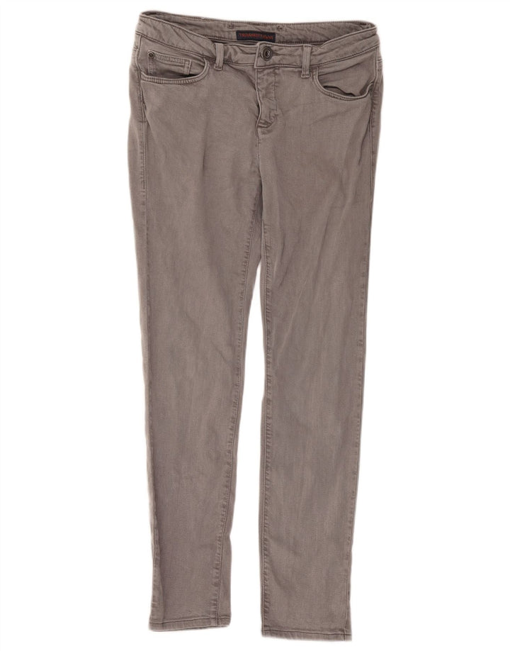 Damskie jeansy typu slim Trussardi W29 L27 Szary Lyocell