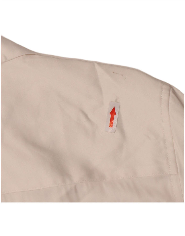 Męska koszula z krótkim rękawem Zara, mała, biała wiskoza