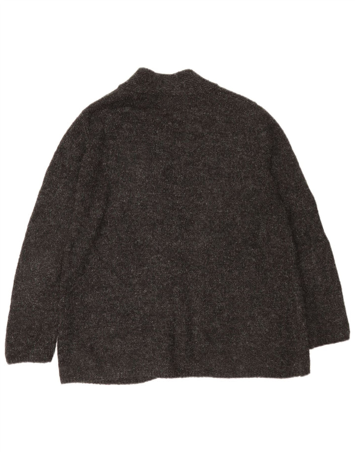 Sweter damski Zara z otwartym kardiganem UK 14, średni szary