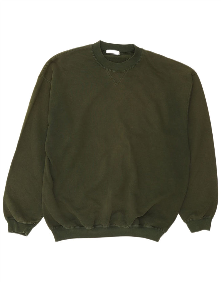 Marks & Spencer Męski sweter, bluza, średnia, bawełniana khaki