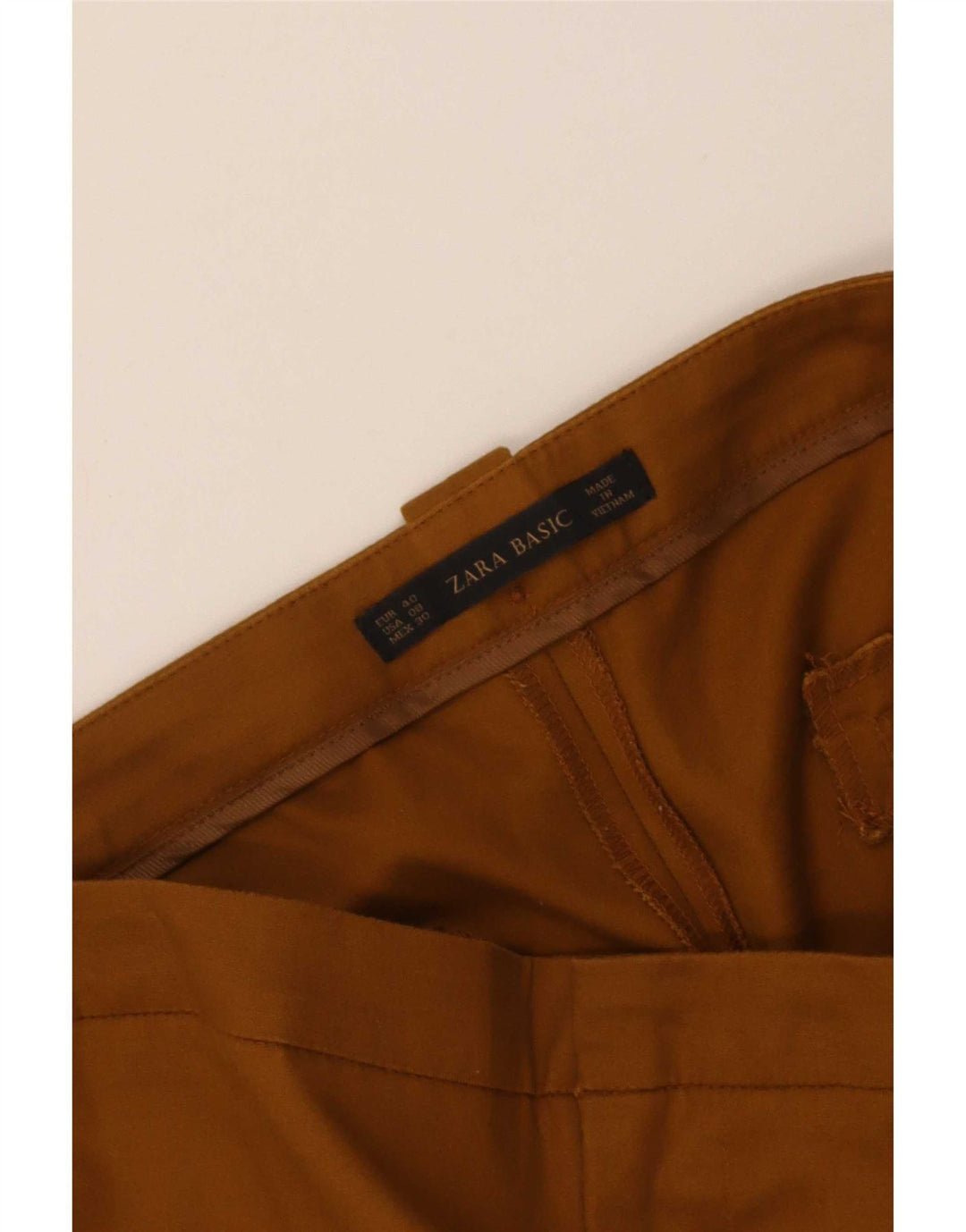 Spodnie damskie Zara Slim Chino EU 40 Medium W30 L28 Brązowe