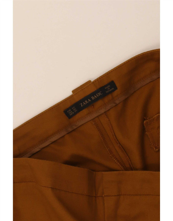 Spodnie damskie Zara Slim Chino EU 40 Medium W30 L28 Brązowe