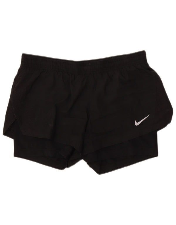 Damskie spodenki sportowe Nike Dri Fit UK 14, średni czarny poliester