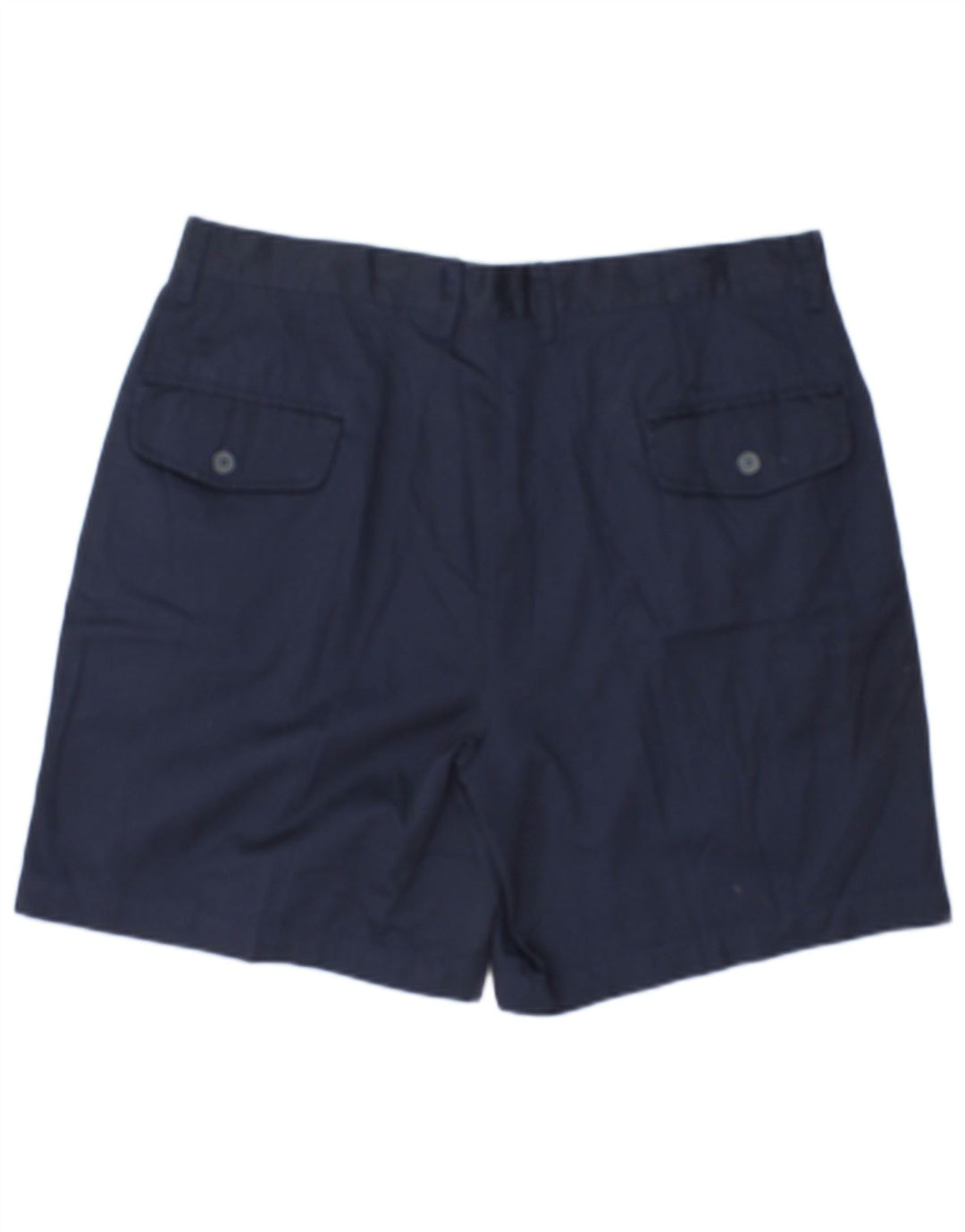 VINTAGE Mens Chino Shorts IT 52 XL W34 Navy Blue Polyester