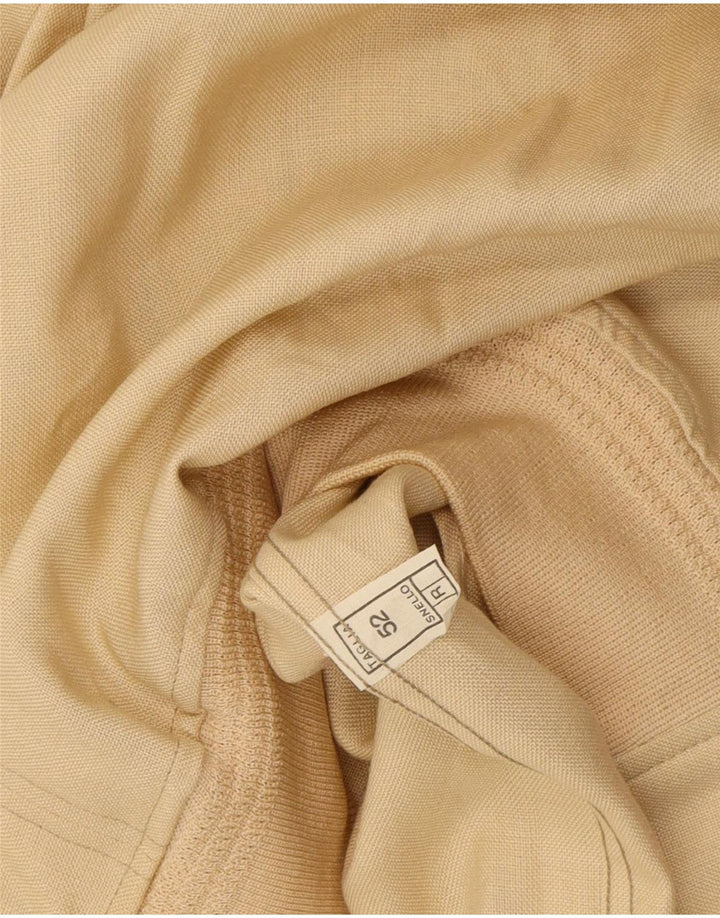 VINTAGE Womens Bomber Jacket IT 52 XL Beige Vintage Vintage and Second-Hand Vintage from Messina Hembry 