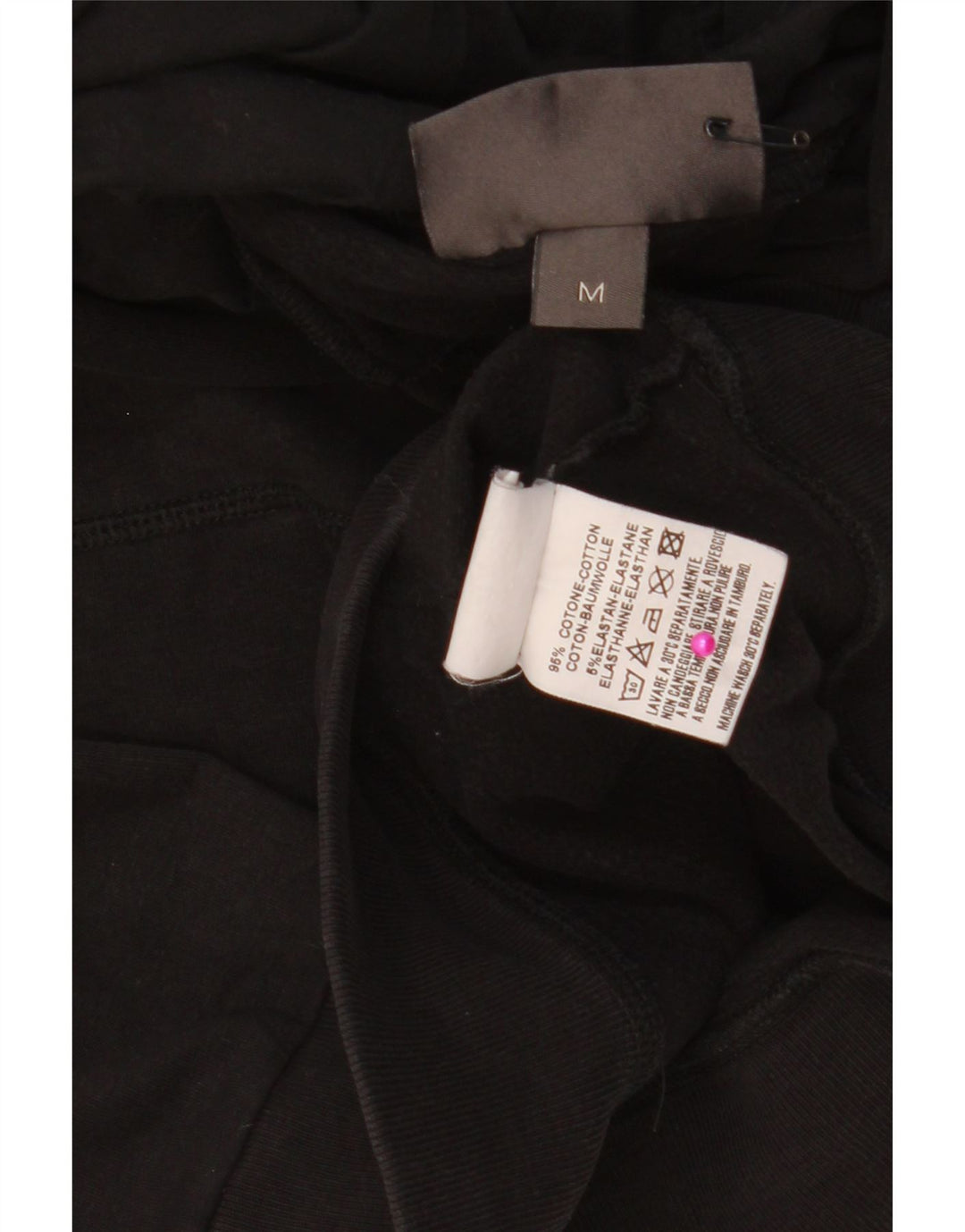 CONVERSE Damski sweter z kapturem z grafiką UK 12, średni czarny, bawełniany