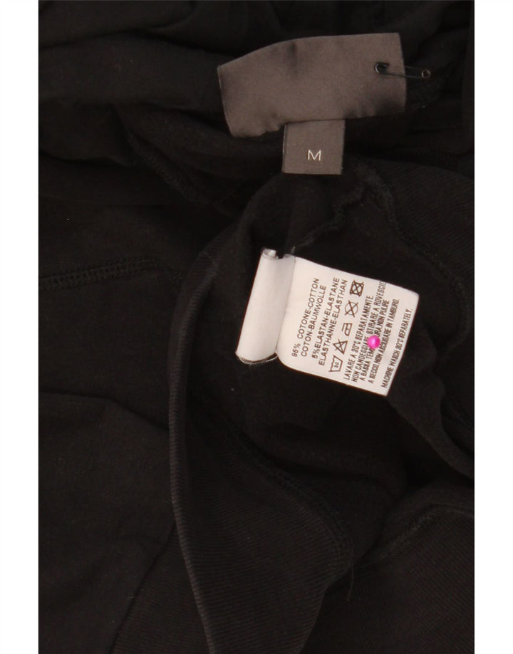 CONVERSE Damski sweter z kapturem z grafiką UK 12, średni czarny, bawełniany